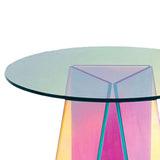 Maxbell Coffee Table End Table DIY Rainbow Acrylic Side Table Fashionable NightStand DIY 40x45cm