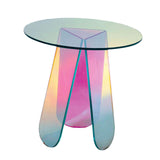 Maxbell Coffee Table End Table DIY Rainbow Acrylic Side Table Fashionable NightStand DIY 40x45cm