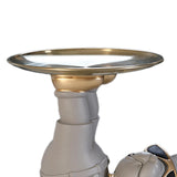 Maxbell Dog Statue Butler with Tray Ornament with Tray for Entry Cabinet Desktop Gray