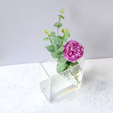 Maxbell Acrylic Flower Vase Elegant Ornament Floral Pot for Flower Shop Wedding Home