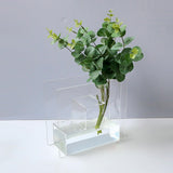 Maxbell Acrylic Flower Vase Elegant Ornament Floral Pot for Flower Shop Wedding Home