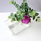 Maxbell Acrylic Flower Vase Elegant Ornament Floral Pot for Flower Shop Wedding Home