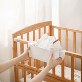 Maxbell Organizer Box Bed Hanging Bag Headboards Crib Bed Rail Bedside Storage Caddy White