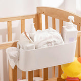 Maxbell Organizer Box Bed Hanging Bag Headboards Crib Bed Rail Bedside Storage Caddy White