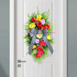 Maxbell Floral Teardrop Swag Spring Summer Decoration Party Artificial Flower Wreath