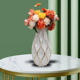 Maxbell White Ceramic Vases Centerpieces Flower Vases for Office Dining Room Wedding L