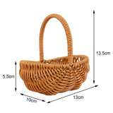 Maxbell Woven Baskets Romantic Flower Storage Basket for Wedding Photo Props Bedroom