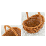 Maxbell Woven Baskets Romantic Flower Storage Basket for Wedding Photo Props Bedroom