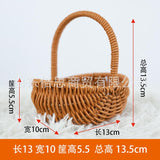 Maxbell Woven Baskets Romantic Flower Storage Basket for Wedding Photo Props Bedroom