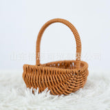 Maxbell Woven Baskets Romantic Flower Storage Basket for Wedding Photo Props Bedroom