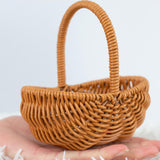 Maxbell Woven Baskets Romantic Flower Storage Basket for Wedding Photo Props Bedroom
