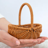 Maxbell Woven Baskets Romantic Flower Storage Basket for Wedding Photo Props Bedroom