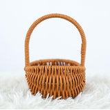 Maxbell Woven Baskets Romantic Flower Storage Basket for Wedding Photo Props Bedroom