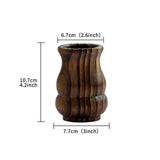 Maxbell Flower Vase Decoration Gift Wooden Plant Vase for Flower Arrangement Make up
