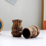 Maxbell Flower Vase Decoration Gift Wooden Plant Vase for Flower Arrangement Make up