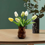Maxbell Flower Vase Decoration Gift Wooden Plant Vase for Flower Arrangement Make up