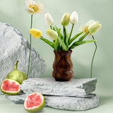 Maxbell Flower Vase Decoration Gift Wooden Plant Vase for Flower Arrangement Make up