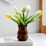 Maxbell Flower Vase Decoration Gift Wooden Plant Vase for Flower Arrangement Make up