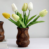Maxbell Flower Vase Decoration Gift Wooden Plant Vase for Flower Arrangement Make up