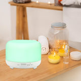 Maxbell Essential Oil Diffuser Mute Desktop Humidifiers for Living Room Home Bedside White