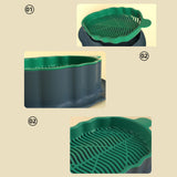 Maxbell Cats Grass Sprouter Tray with Drain Holes for Garden Greens Greenhouse Blue Orange