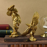 Maxbell Eagle Figurine Hawk Statue Resin Home Decor for Dining Room Mantle Adornment Soaring