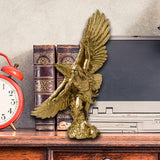 Maxbell Eagle Figurine Hawk Statue Resin Home Decor for Dining Room Mantle Adornment Soaring