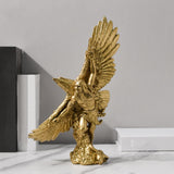 Maxbell Eagle Figurine Hawk Statue Resin Home Decor for Dining Room Mantle Adornment Soaring