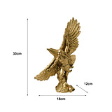 Maxbell Eagle Figurine Hawk Statue Resin Home Decor for Dining Room Mantle Adornment Soaring