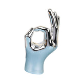 Maxbell Hand Gesture Statue Creative Hand Sculpture for Home Table Centerpiece Decor OK Argent