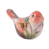Maxbell Mini Cute Bird Statue Decorative Small Sculpture Animals Miniature Figurines Pink
