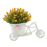 Maxbell Flower Basket Container Tricycle Home Decor for Balcony Garden Desk Red