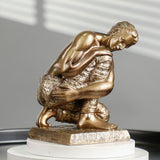Maxbell Abstract Sculpture Sports Figure Figurine Human Body Statue Ornament Style C
