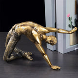 Maxbell Abstract Sculpture Sports Figure Figurine Human Body Statue Ornament Style D