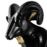 Maxbell Head Coat Hook Modern Ornament Cute Animal Hanger for Office Entryway Garage Black