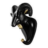 Maxbell Head Coat Hook Modern Ornament Cute Animal Hanger for Office Entryway Garage Black