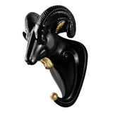Maxbell Head Coat Hook Modern Ornament Cute Animal Hanger for Office Entryway Garage Black