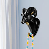 Maxbell Head Coat Hook Modern Ornament Cute Animal Hanger for Office Entryway Garage Black