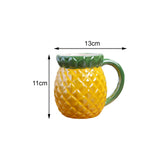 Maxbell Cute Ceramic Coffee Mug Durable Ceramic Mug for Birthday Gift Office Pineapple