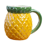 Maxbell Cute Ceramic Coffee Mug Durable Ceramic Mug for Birthday Gift Office Pineapple