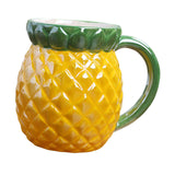 Maxbell Cute Ceramic Coffee Mug Durable Ceramic Mug for Birthday Gift Office Pineapple
