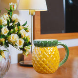 Maxbell Cute Ceramic Coffee Mug Durable Ceramic Mug for Birthday Gift Office Pineapple