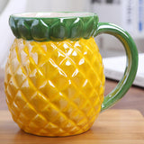 Maxbell Cute Ceramic Coffee Mug Durable Ceramic Mug for Birthday Gift Office Pineapple