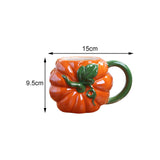 Maxbell Cute Ceramic Coffee Mug Durable Ceramic Mug for Birthday Gift Office Pumpkin