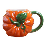 Maxbell Cute Ceramic Coffee Mug Durable Ceramic Mug for Birthday Gift Office Pumpkin