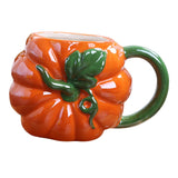 Maxbell Cute Ceramic Coffee Mug Durable Ceramic Mug for Birthday Gift Office Pumpkin