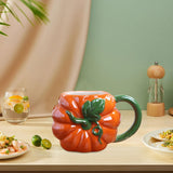 Maxbell Cute Ceramic Coffee Mug Durable Ceramic Mug for Birthday Gift Office Pumpkin