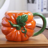 Maxbell Cute Ceramic Coffee Mug Durable Ceramic Mug for Birthday Gift Office Pumpkin