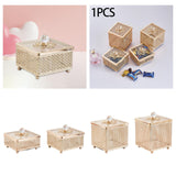 Maxbell Luxury Jewelry Box Women Jewellery Storage Case for Lady Home Decor Bathroom 8cm Height