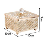 Maxbell Luxury Jewelry Box Women Jewellery Storage Case for Lady Home Decor Bathroom 9cm Height